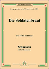 Die Soldntenbraut,for Violin and Piano P.O.D cover